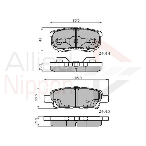 Brake pads set for - brake,