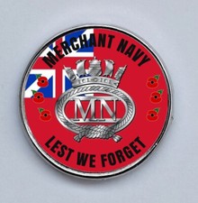 Merchant Navy Lest we Forget Lapel Badge