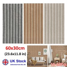 20Pcs 3D Tiles Wallpaper Wood Brain Wall Sticker Self-adhesive Waterproof Panels