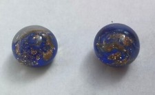 2 Paperweight Glass Button