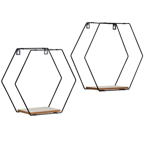 Set metal wired hexagon - set,