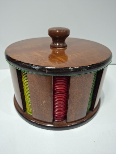 Vintage antique poker - poker, chips