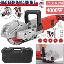 4000W Wall Groove Cutting Slotting Electric Wall Chaser Brick Concrete Cutter UK