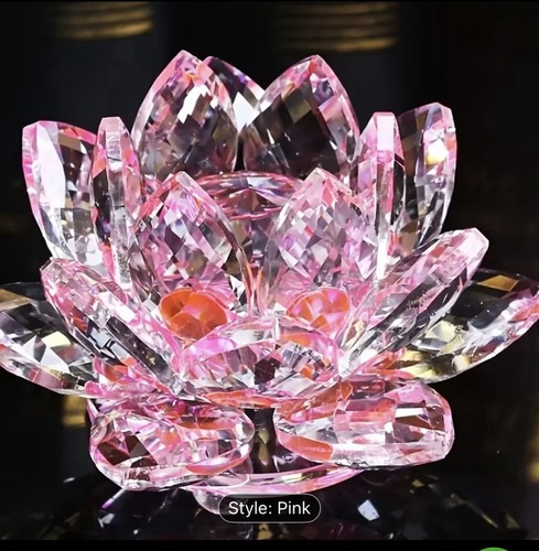 Handmade crystal lotus flower - handmade,