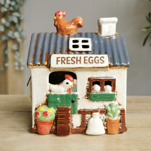 Chicken coop ceramic house - chicken,