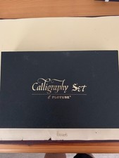 Plotube Calligraphy Set Wooden Pen 7 Ink Bottles 12 Nibs NIB