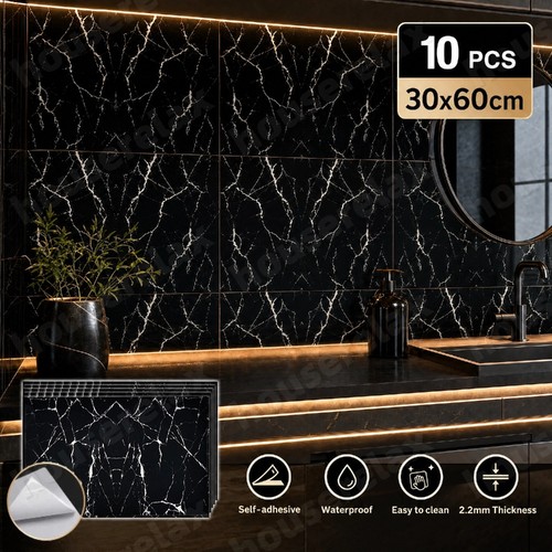 100packs black marble tiles - marble,