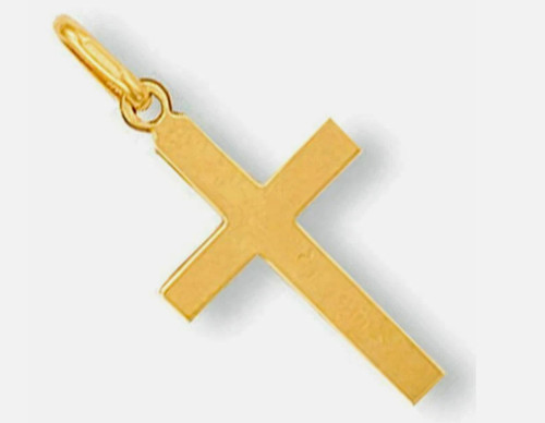 9ct solid gold cross - 9ct,