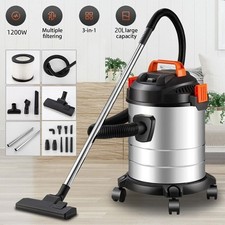 Industrial Vacuum Cleaner Wet and Dry 20L HFICY 6pcs Free Kit 1200W