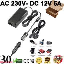 230V to DC 12V Mains Plug Cigarette Lighter Socket Car Van Charger Power Adapter