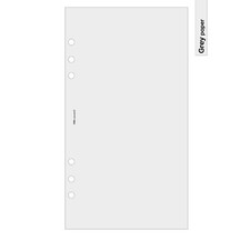 Filofax Personal COMPATIBLE Blank plain notepaper organiser refill insert