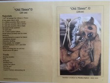 One Teddy Bear Sewing Pattern Choose From Ling Mei  Or Alfred Or Old Timer