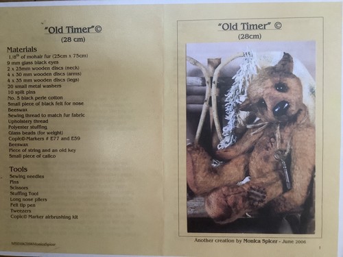 One teddy bear sewing - one,