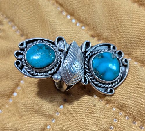 Navajo hand crafted silver - hand, &