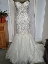 Bead Embellished  Mermaid Gown