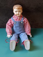 Vintage Diamond Pottery Bisque Head Doll 27cm Tall DP&Co