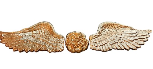 Chrome gold angel wings - wings, with