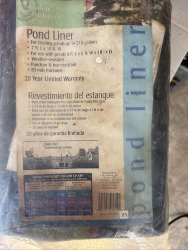 210 gallons pond - 7,