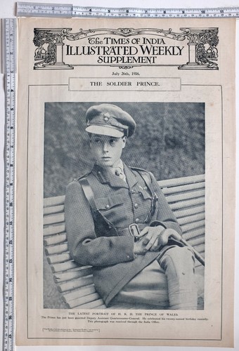 1916 ww1 print prince wales - of,