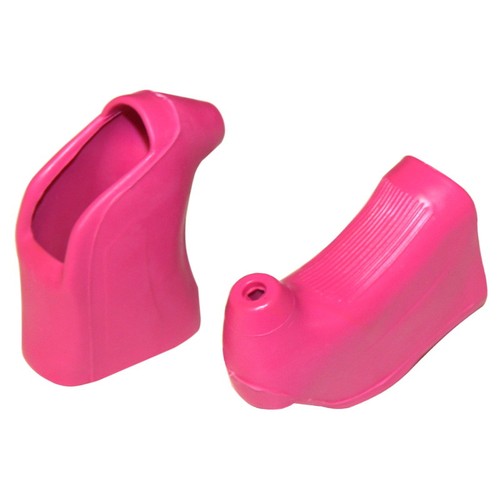 Brake lever hoods - pair, pink