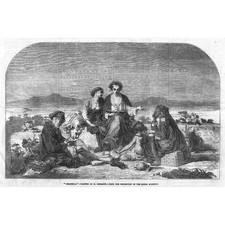 Graziella by R Lehmann Fine Art - Antique Print 1856