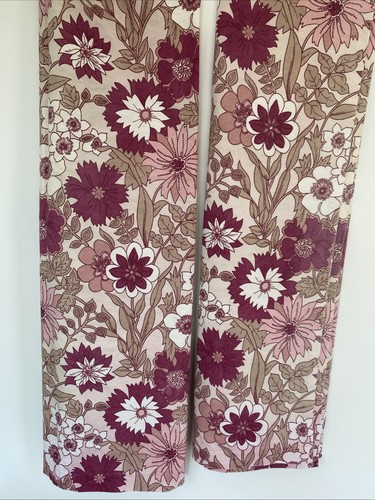 Vintage pair curtains pink - pair,