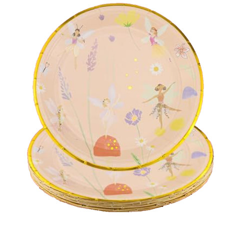 Fairy plate floral birthday - fairy,