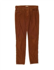 WRANGLER Womens Molly Slim Corduroy Trousers W29 L32 Brown Cotton DE27