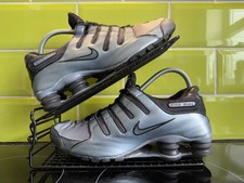 NIKE NZ SHOX ID BY YOU METALIC BLUE BLACK VINTAGE COLLECTORS UK7 TRAINERS 305618