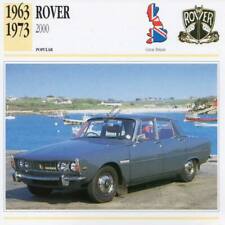 1963-1973 ROVER 2000 Classic Car Photograph / Information Maxi Card