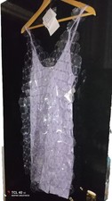 Paco Rabanne Iconic Catwalk Mini Dress Chain Mail New With Tags Lilac and clearM