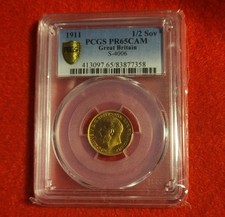 1911 half sovereign pr65cam - 1911,