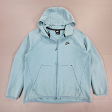 Nike Mens Tech Fleece Hoodie Blue Large Full Zip Windrunner 928483 424