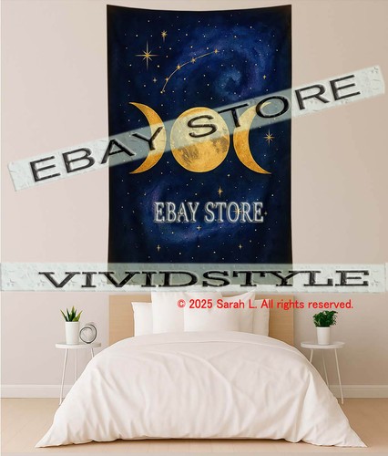 Triple moon fabric - triple,