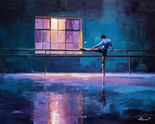 Leonid Afremov VIOLET PRACTICE