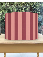 Rhubarb Rose Stripe Lampshade
