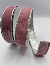 25mm Wired Pink Velvet