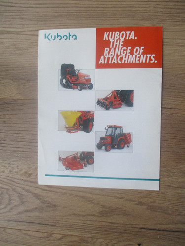 Kubota range attachments - kubota, of