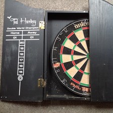 Unicorn Phil Taylor Dartboard In Cabinet Home Darts Centre