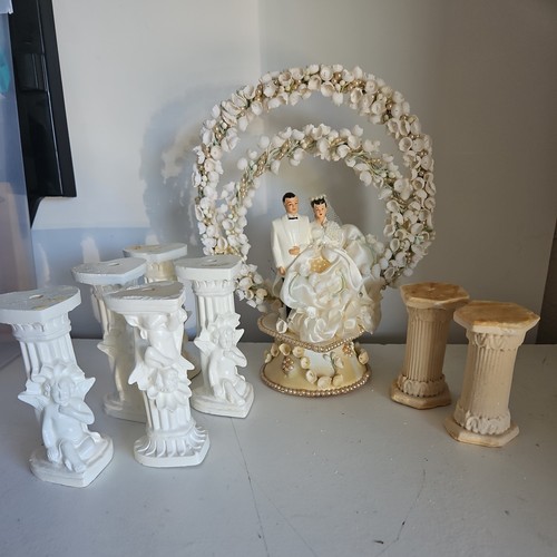Vintage wedding cake topper - cake,