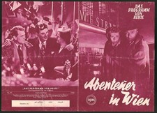 Filmprogramm Programm von Heute Nr. 89, Abenteuer in Wien, Gustav Fröhlich, Cor 
