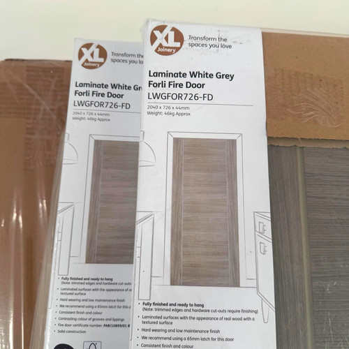 Fire door laminate - door, white