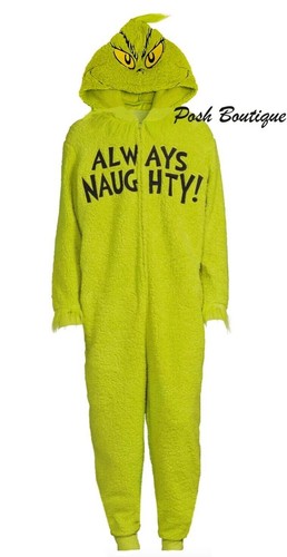 Grinch union suit pajamas - grinch, one