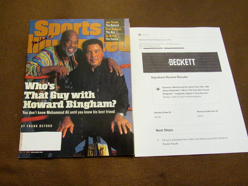 Muhammad ali boxing hof signed - boxing,