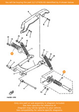 YAMAHA Rear Footrest Assy 1