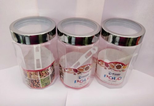 3pcs jars plastic - 3pcs,