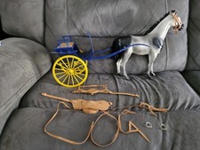 Vintage Pedigree Sindy Doll Horse, Gig Carriage Cart & Harness Ropes