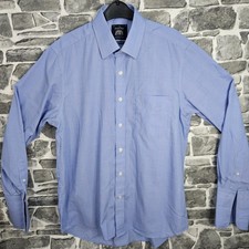 Savile Row Shirt Mens Large Classic Fit Long Sleeve In Excellent Condition