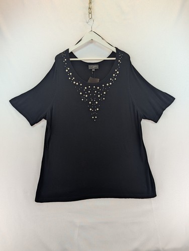 Ann harvey parisian top black - harvey,