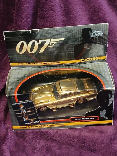 Gold plated corgi james bond - james,